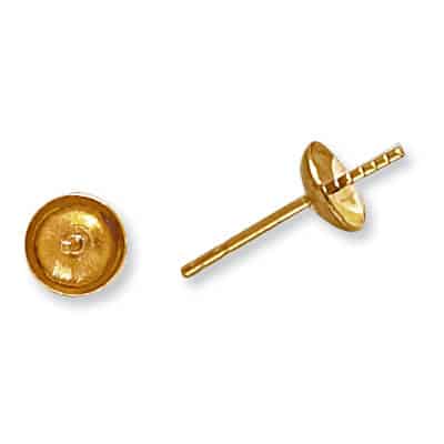 EF-186: REGULAR WEIGHT FRICTION PEARL CUP EARRING