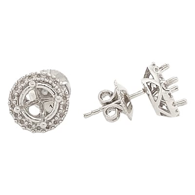 EFCS-29: CLUSTER HALO EARRING FOR STONES