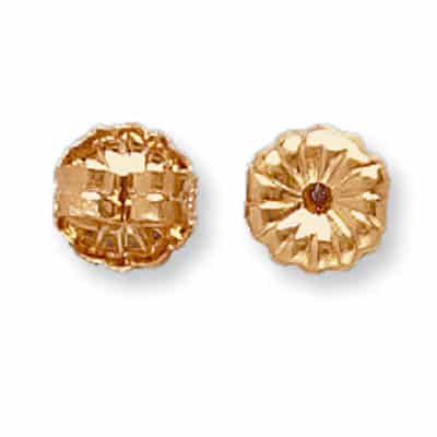 EF-6: 5MM LIGHT FRICTION EARRING NUT WITH DESIGN