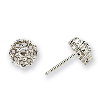 EFCS-8: ROUND 8 STONE CLUSTER CAST EARRING
