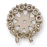 EJ-11/25-11/200: CAST FLOWER SHAPE EARRING JACKET