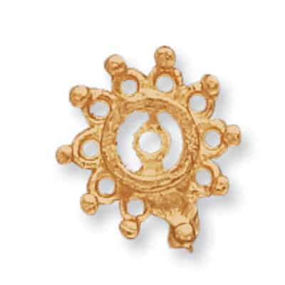 EJ-25: CAST FLOWER SHAPE EARRING JACKET