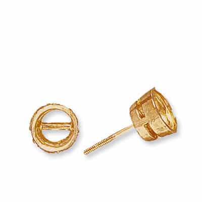 ET-BZ: ROUND BEZEL EARRINGS