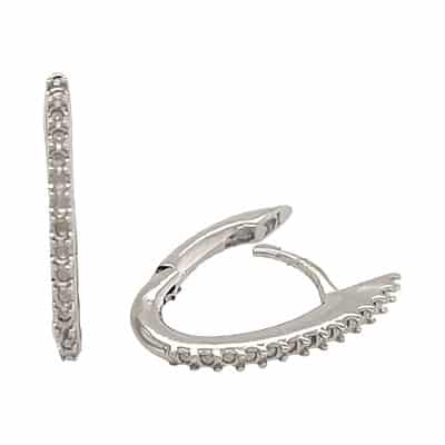 HE-13: OVAL HOOP EARRING FOR STONES