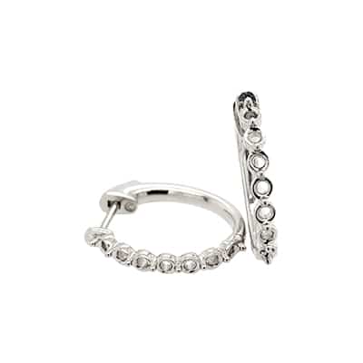 HE-406: SINGLE PRONG HOOP EARRINGS FOR STONES