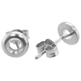 EF-BZ68: FRICTION ROUND BEZEL W/ AIRLINE CAST EARRING