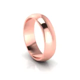 WB-10: HALF ROUND WEDDING BAND