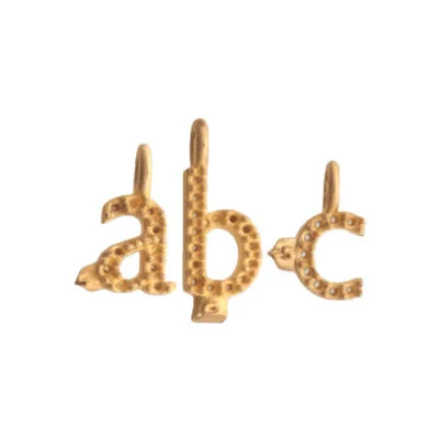 A-35: 9MM CAST LOWERCASE INITIAL FOR STONES