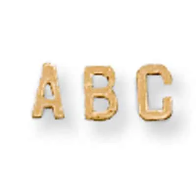 A-10: 3MM DIE-STRUCK BLOCK INITIAL