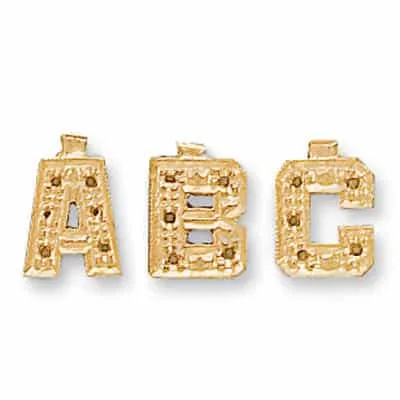 A-39: 8MM CAST CAPITAL INITIAL FOR STONES