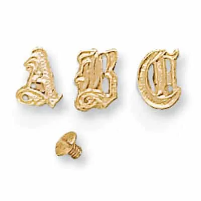 A-70: 8MM DIE-STRUCK OLD ENGLISH INITIALS