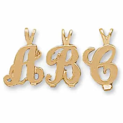AP-55: 11MM CAST SCRIPT INITIALS W/ RABBIT EAR BAIL