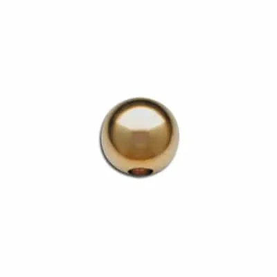 B-40: HEAVY WEIGHT SHINY ONE HOLE ROUND BEAD