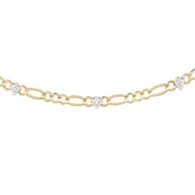 B-401: BRACELET WITH HEARTS FOR STONES