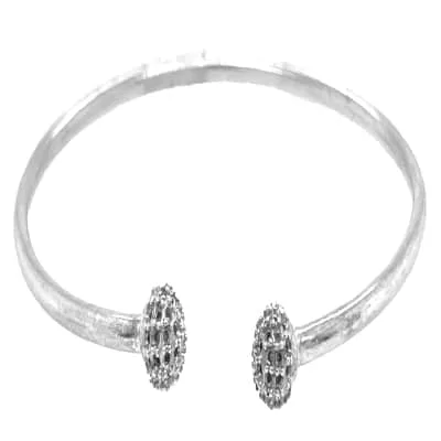 BNBR-12: BRACELET WITH BALL SHAPED HEAD FOR STONES