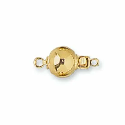 BC-10: SHINY ROUND BEAD CLASP