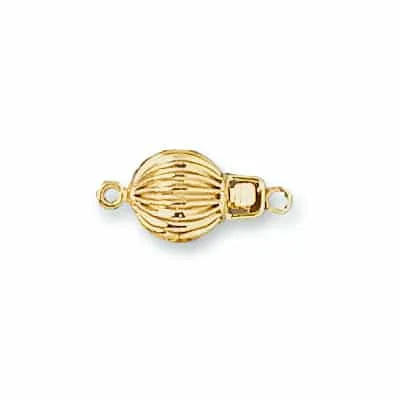 BC-11: STRAIGHT CORRUGATED BEAD CLASP