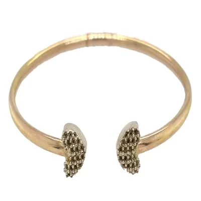 BNBR-141: BRACELET WITH HEART SHAPED HEAD FOR STONES