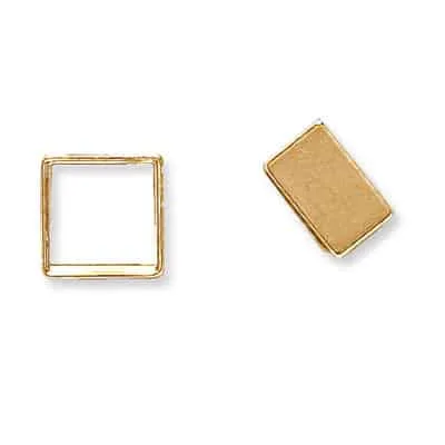 BZ-27: SQUARE HIGH BEZEL W/ BEARING DIE-STRUCK SETTING