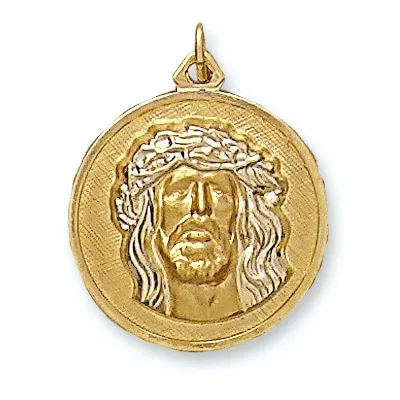 C-31: CHRIST'S HEAD ON ROUND MEDAL