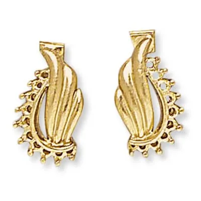 CE-40: CAST LEFT &amp; RIGHT EARRING FOR STONES