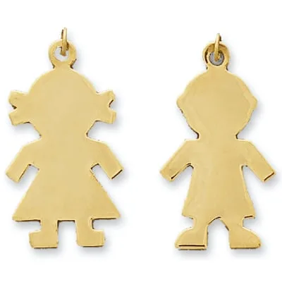 CH-80: CHILD BODY OUTLINE PLAIN CHARM