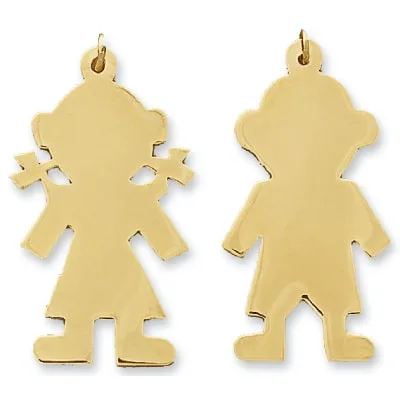 CH-85: CHILD BODY OUTLINE PLAIN CHARM