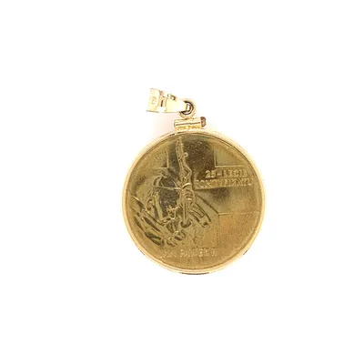 CM-POPE: COIN EDGE W/ LOOP &amp; COIN OF POPE