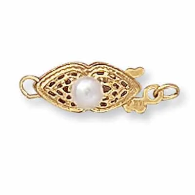 CP-18: FISHHOOK PEARL CLASP W/ ONE PEARL