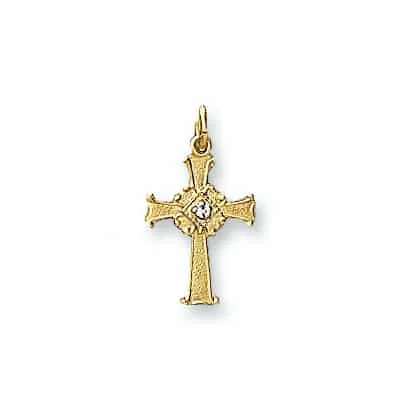 CR-99/2: SOLID CROSS W/ 1 DIAMOND