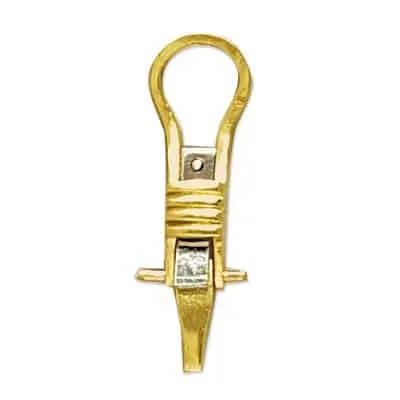 EC-60/62: CAST HEAVY WEIGHT EARRING CLIP TWO TONE