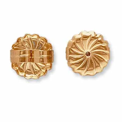 EF-29: 9.30MM JUMBO FRICTION EARRING NUT W/ DESIGN