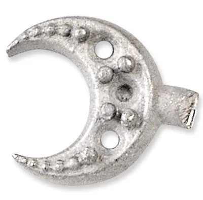 EF-424: CAST MOON EARRING NO POST FOR STONES