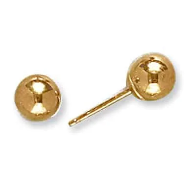 EF-87: REGULAR WEIGHT FRICTION BALL EARRING W/ JUMP RING