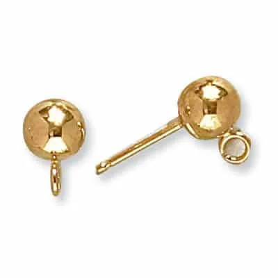 EF-88R: LIGHT WEIGHT FRICTION BALL EARRING W/ JUMP RING