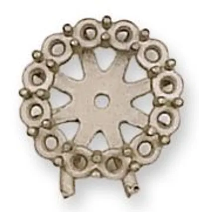 EJ-10/25-10/200: .05CT CAST ROUND EARRING JACKET