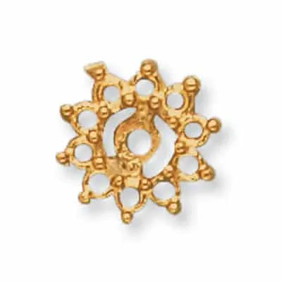 EJ-12: CAST FLOWER SHAPE EARRING JACKET