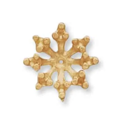 EJ-27: CAST SNOWFLAKE SHAPE EARRING JACKET