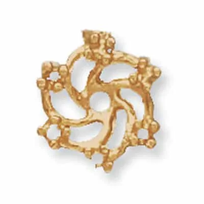 EJ-29: CAST SWIRL SHAPE EARRING JACKET