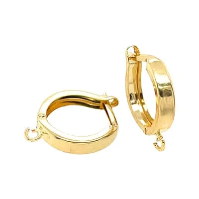 ER-73: LEVER BACK HUGGIE WITH JUMP RING