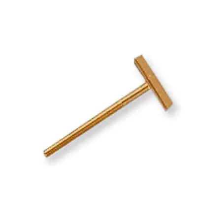 ET-15P: .030X7/16 LIGHT WGT. T-BAR THREADED EARRING POST"