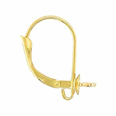EW-176: LEVER BACK PEARL CUP WITH PAD, PEG, AND OPEN RING