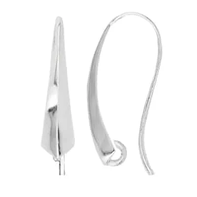 EW-37: SHEPHERD HOOK WIRE W/ PINCHED FACE AND OPEN JUMP RING