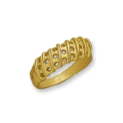 HC-130/3: CAST HALF CHANNEL TRIPLE ROW RING