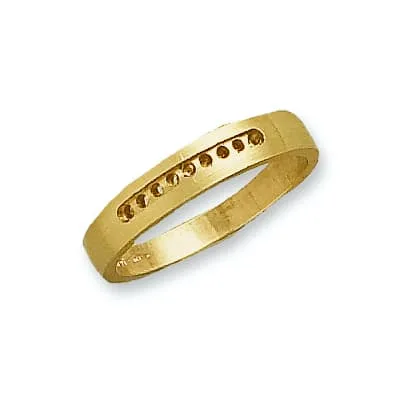 HCM-25/511: HALF CHANNEL NON-AZURED TAPERED MEN?S WEDDING BAND