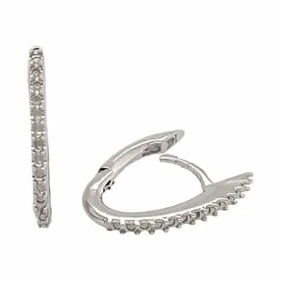 HE-13: OVAL HOOP EARRING FOR STONES
