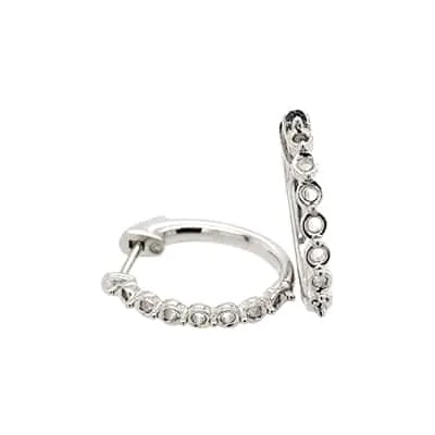 HE-406: SINGLE PRONG HOOP EARRINGS FOR STONES