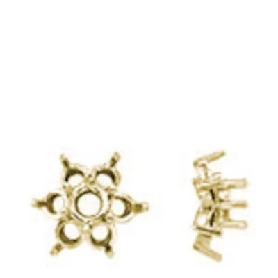 CS-40: 7 STONE ROUND CLUSTER CAST SETTING