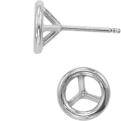 EF-67: FRICTION CAST BEZEL EARRING
