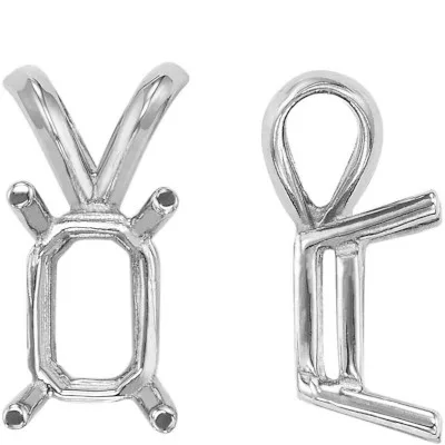 PE-54: ECAST LIGHT WEIGHT EMERALD CUT PENDANT